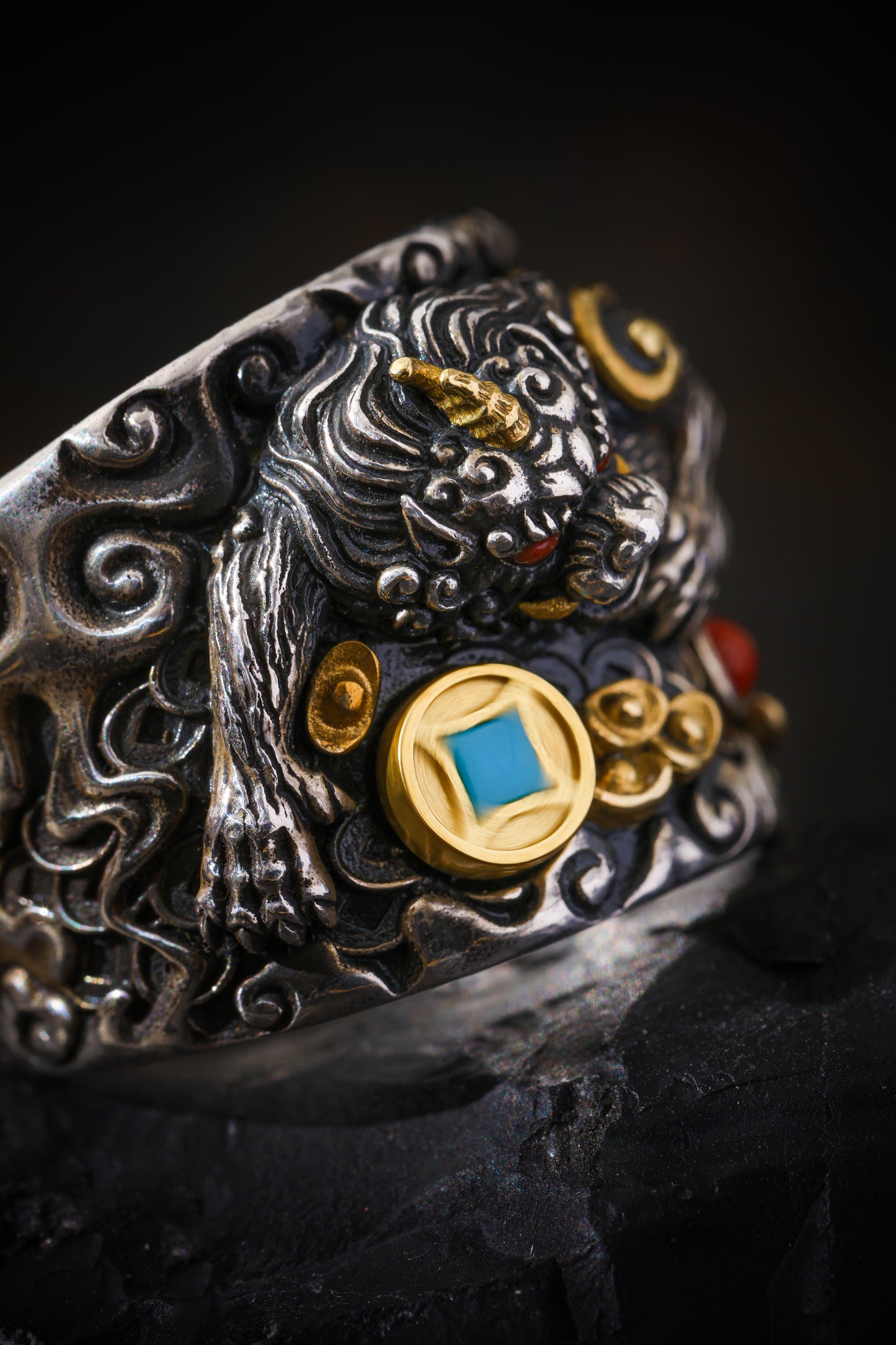 Buddha Trace Pixiu Guardian Ring Buddha Trace