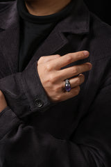 Buddha Trace Sterling Silver Falin Amethyst Ring Buddha Trace