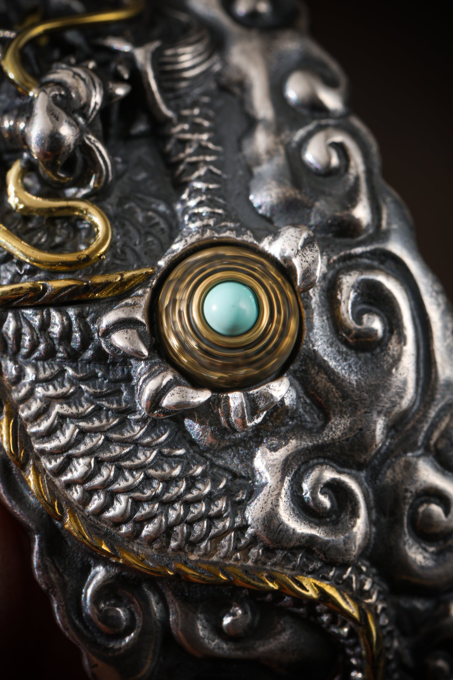 Buddha Trace Tibetan Auspicious Dragon Guardian Bracelet Buddha Trace