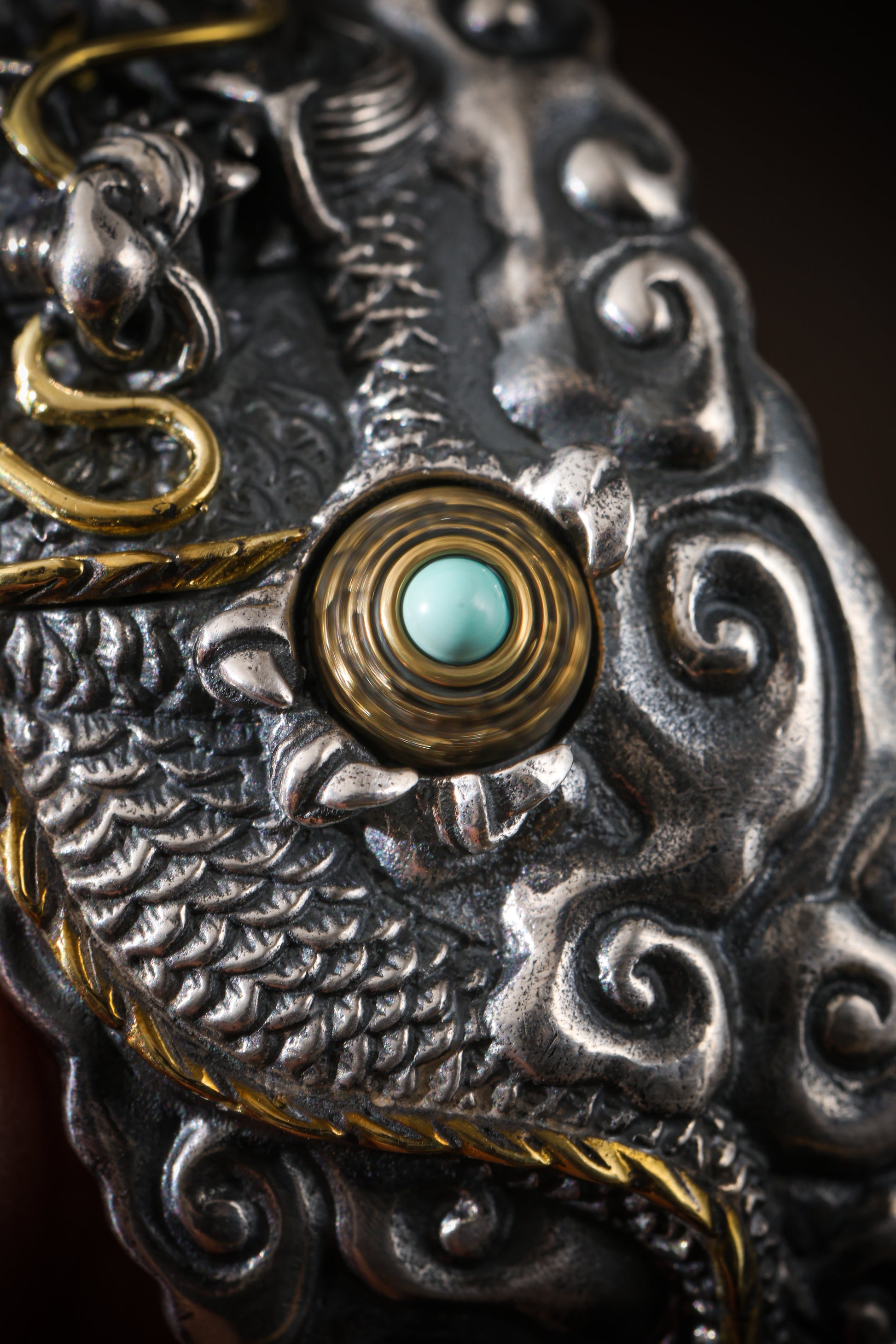 Buddha Trace Tibetan Auspicious Dragon Guardian Bracelet Buddha Trace