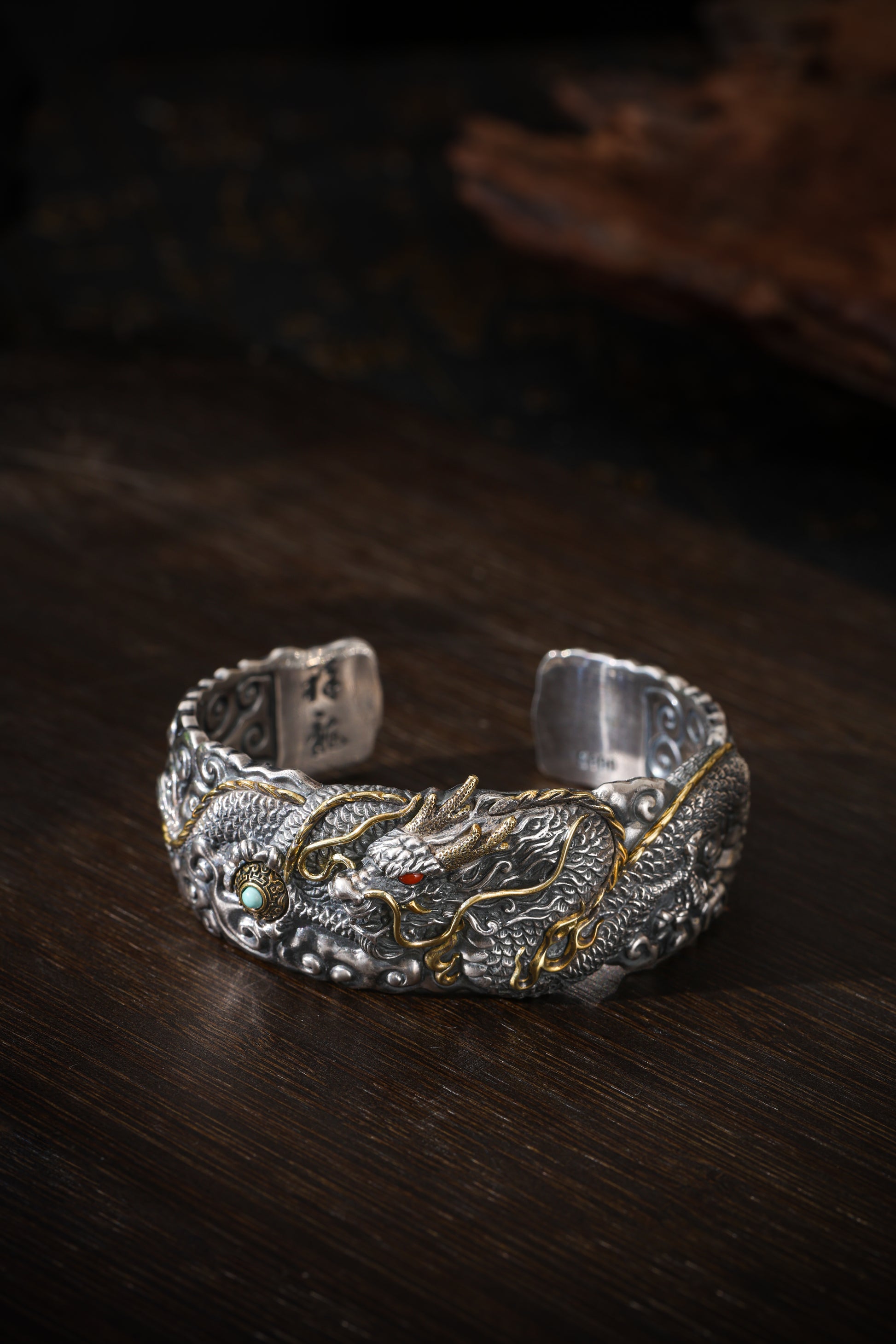 Buddha Trace Tibetan Auspicious Dragon Guardian Bracelet Buddha Trace