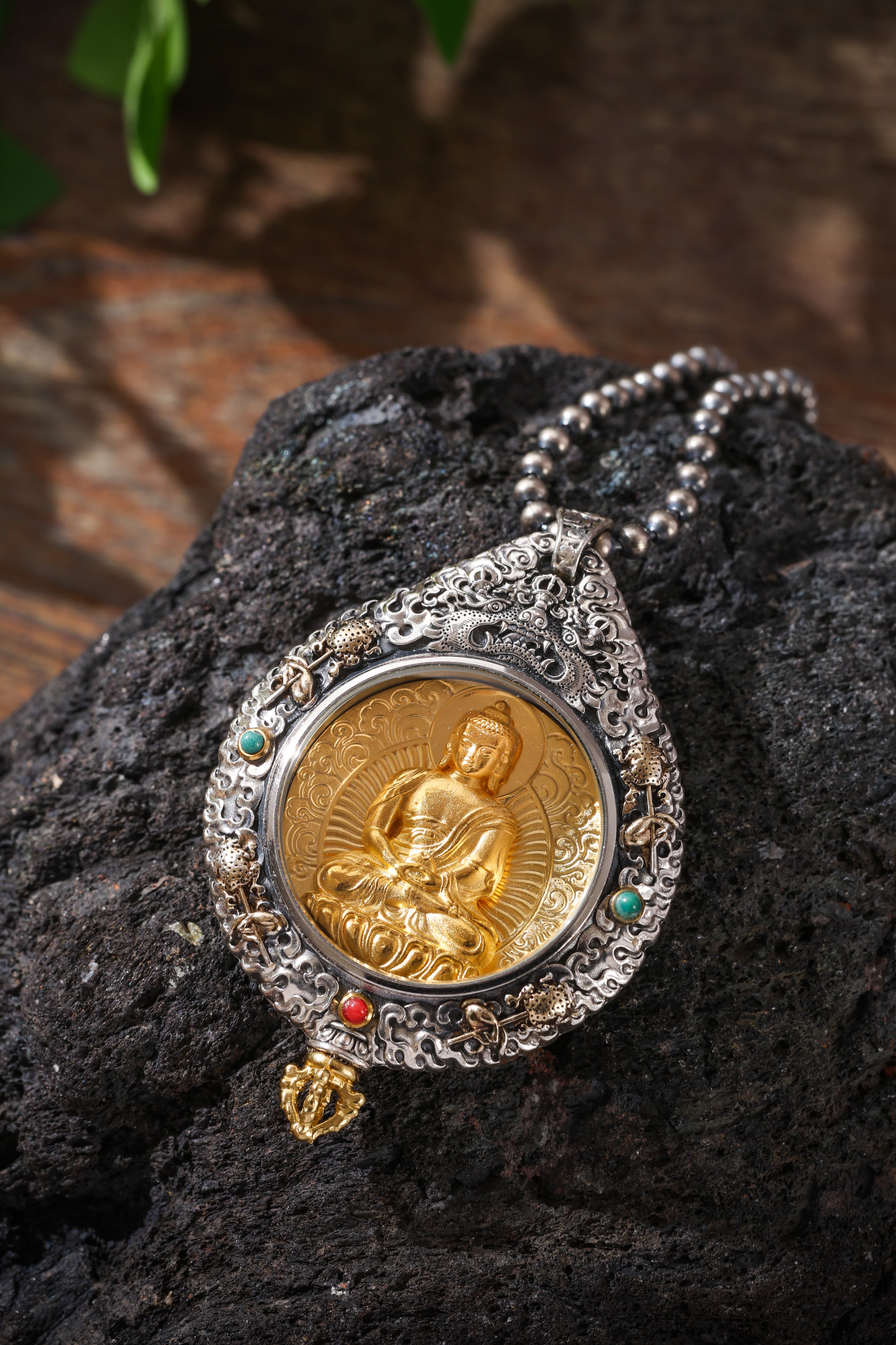 Buddha Trace Tibetan Vairocana Buddha Pendant Buddha Trace