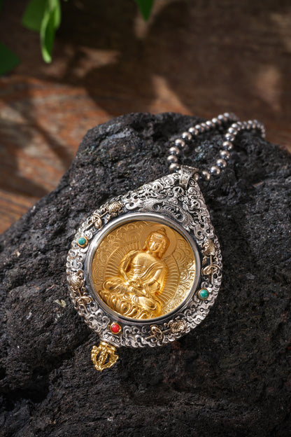 Buddha Trace Tibetan Vairocana Buddha Pendant Buddha Trace