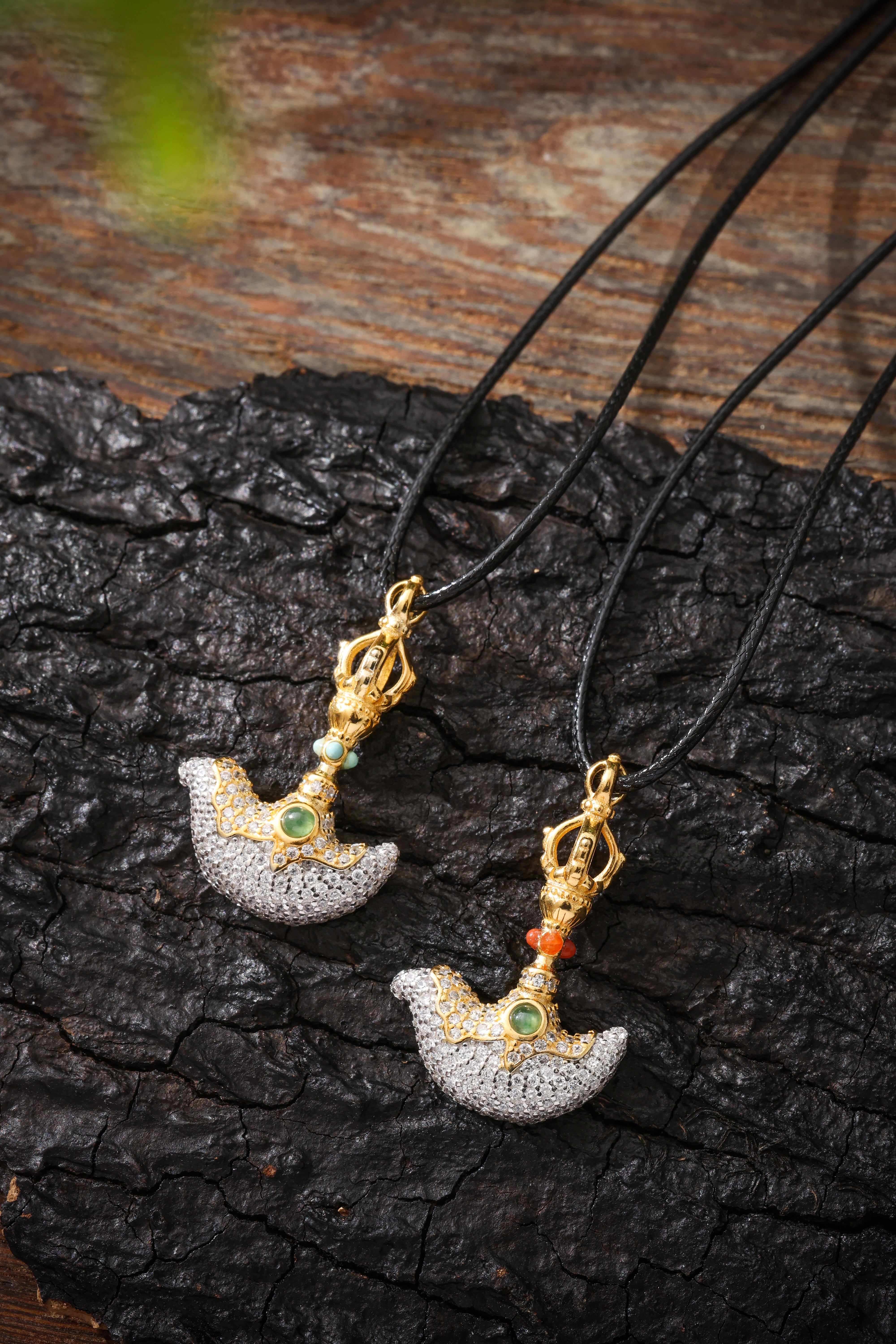 Buddha Trace Tibetan Vajra Axe Pendant Buddha Trace