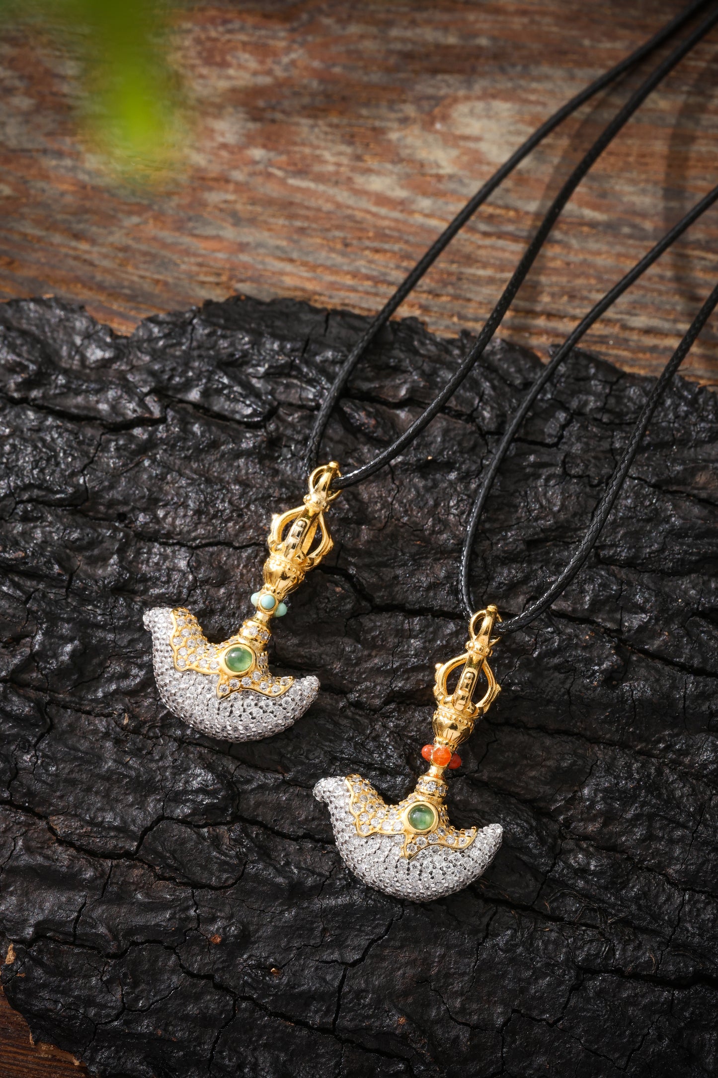 Buddha Trace Tibetan Vajra Axe Pendant Buddha Trace