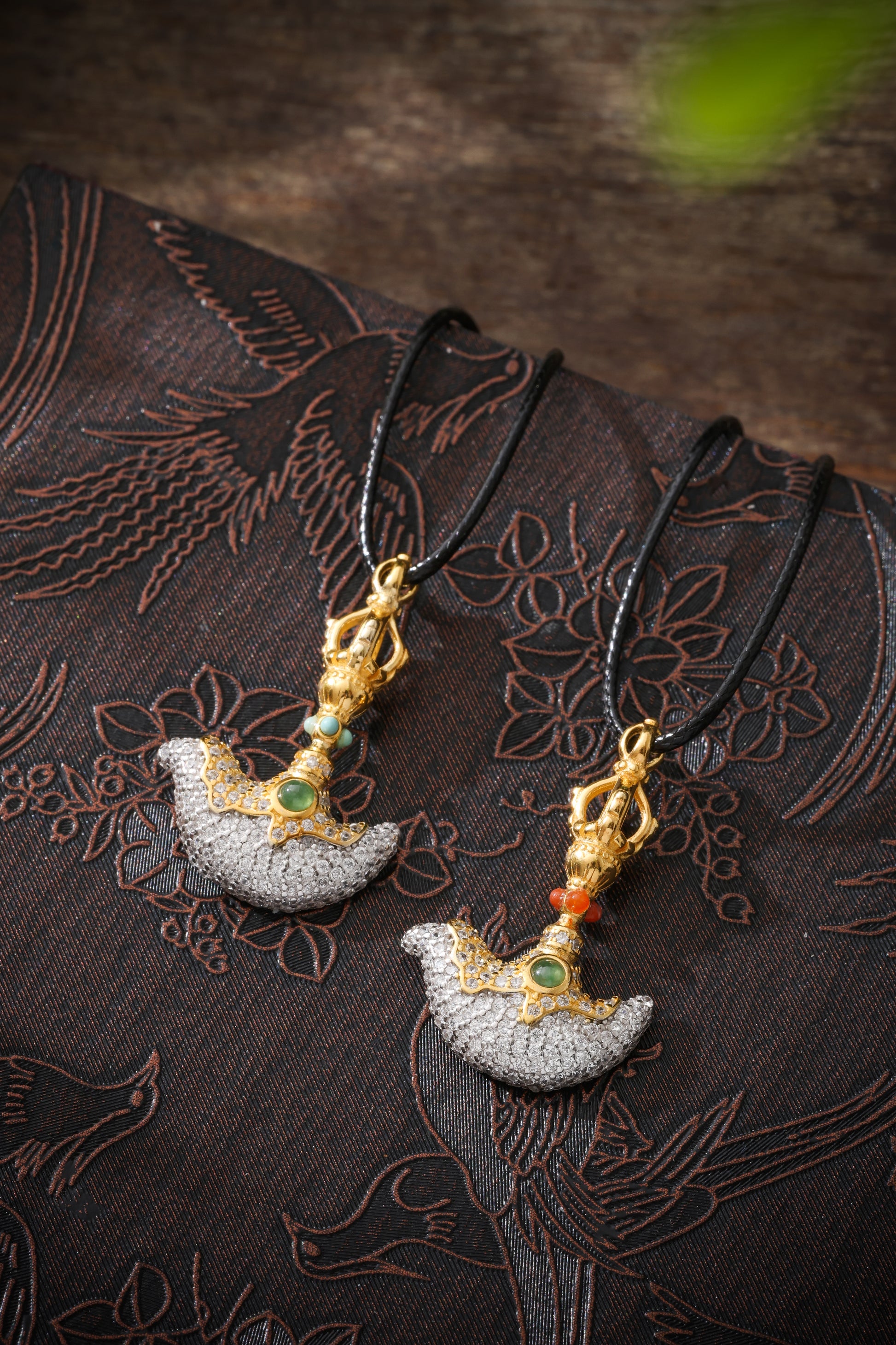 Buddha Trace Tibetan Vajra Axe Pendant Buddha Trace