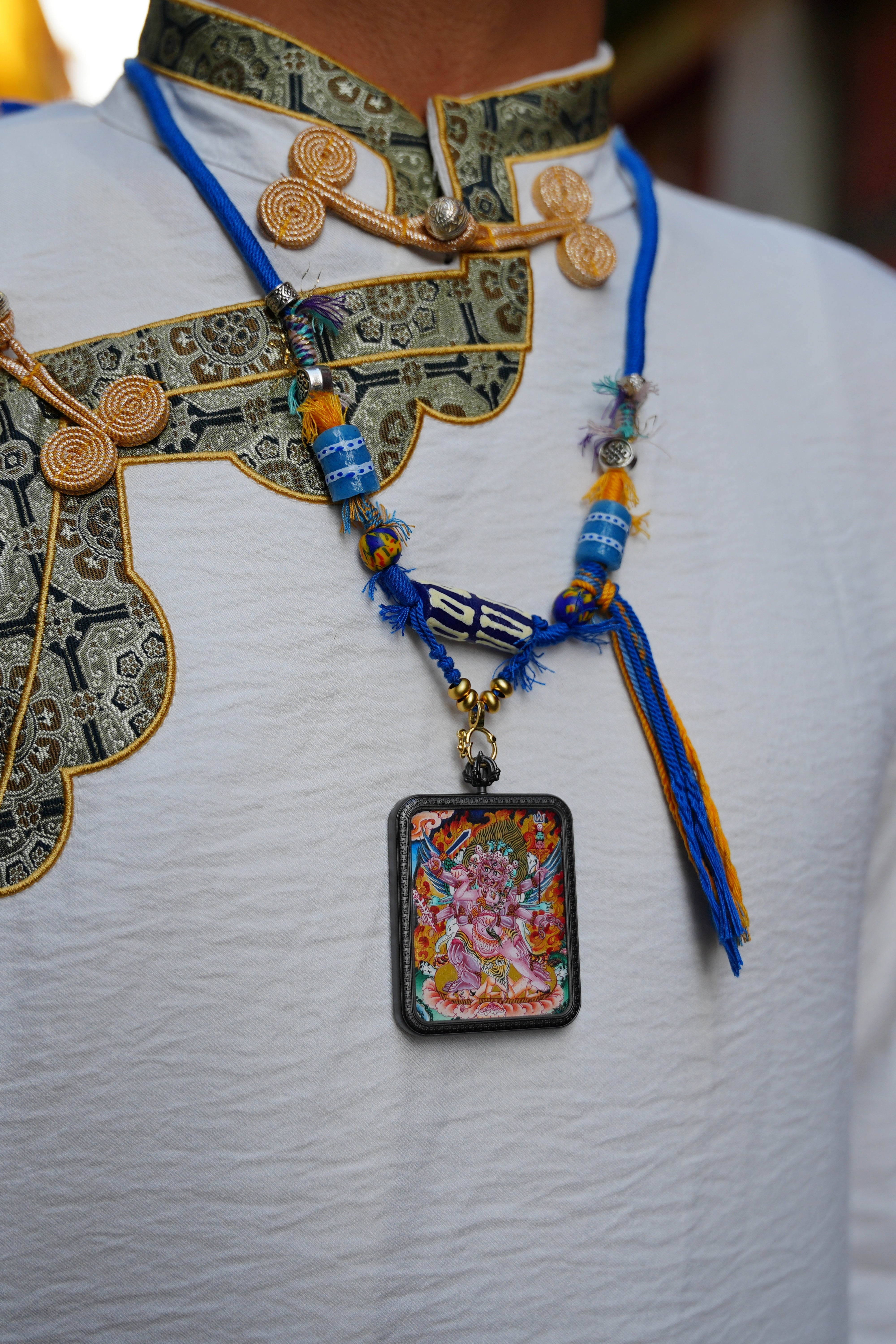 Buddha Trace Tibetan Vajrakila Thangka Buddha Trace