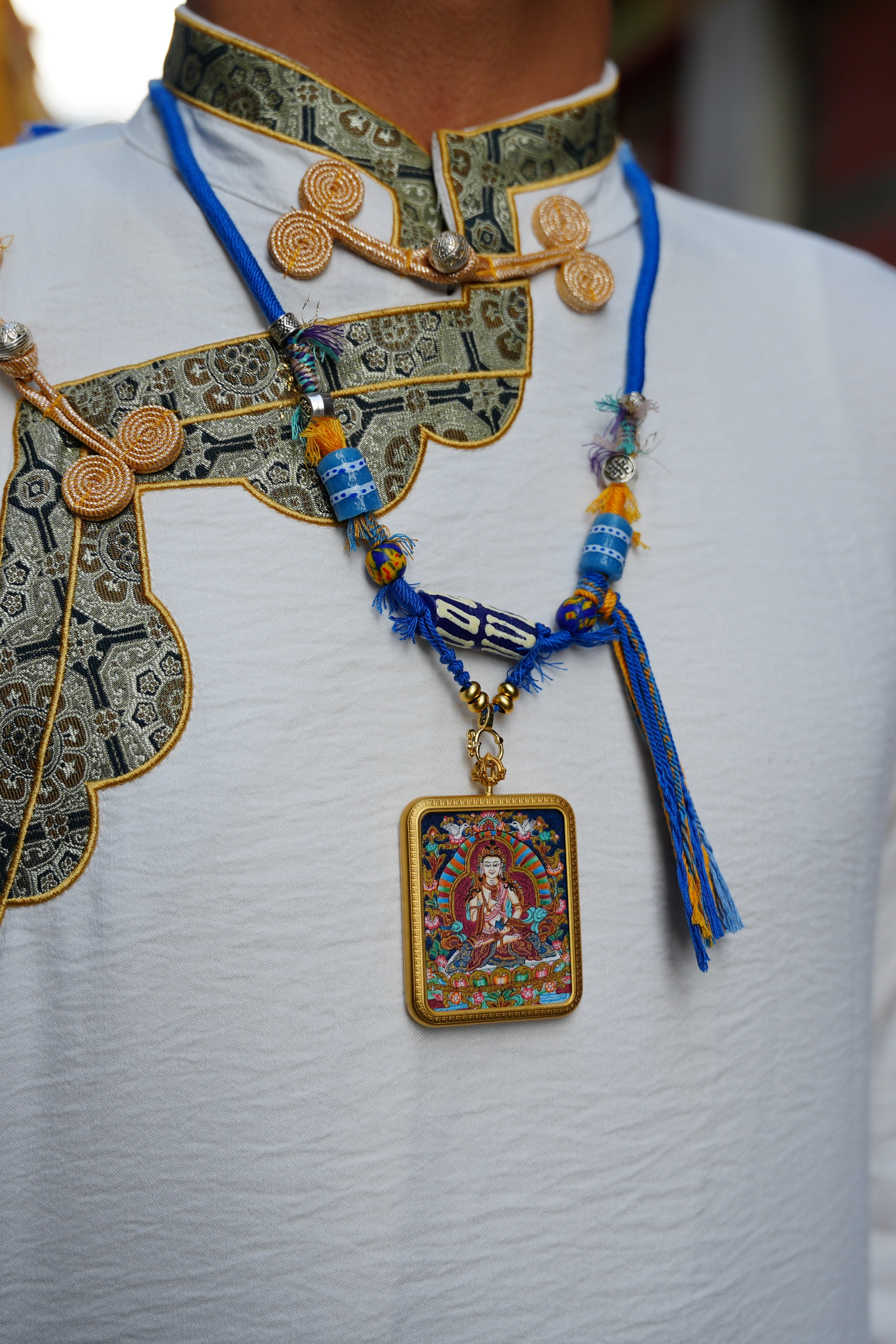 Buddha Trace Tibetan Vajrasattva Thangka Buddha Trace