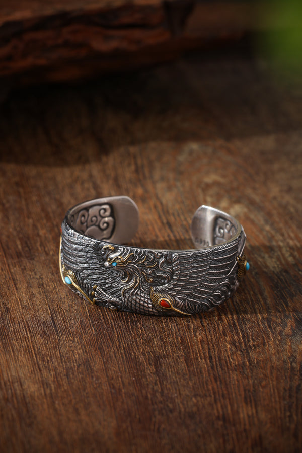 Buddha Trace Tibetan Vermilion Bird Guardian Bracelet