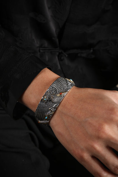 Buddha Trace Tibetan Vermilion Bird Guardian Bracelet Buddha Trace