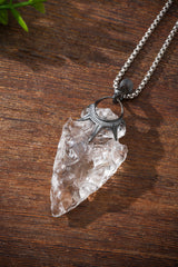 White Crystal Pendant Buddha Trace