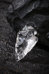 White Crystal Pendant Buddha Trace