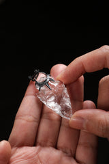 White Crystal Pendant Buddha Trace