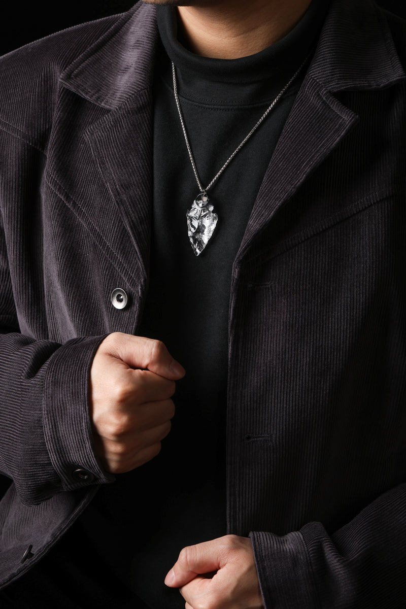 White Crystal Pendant Buddha Trace