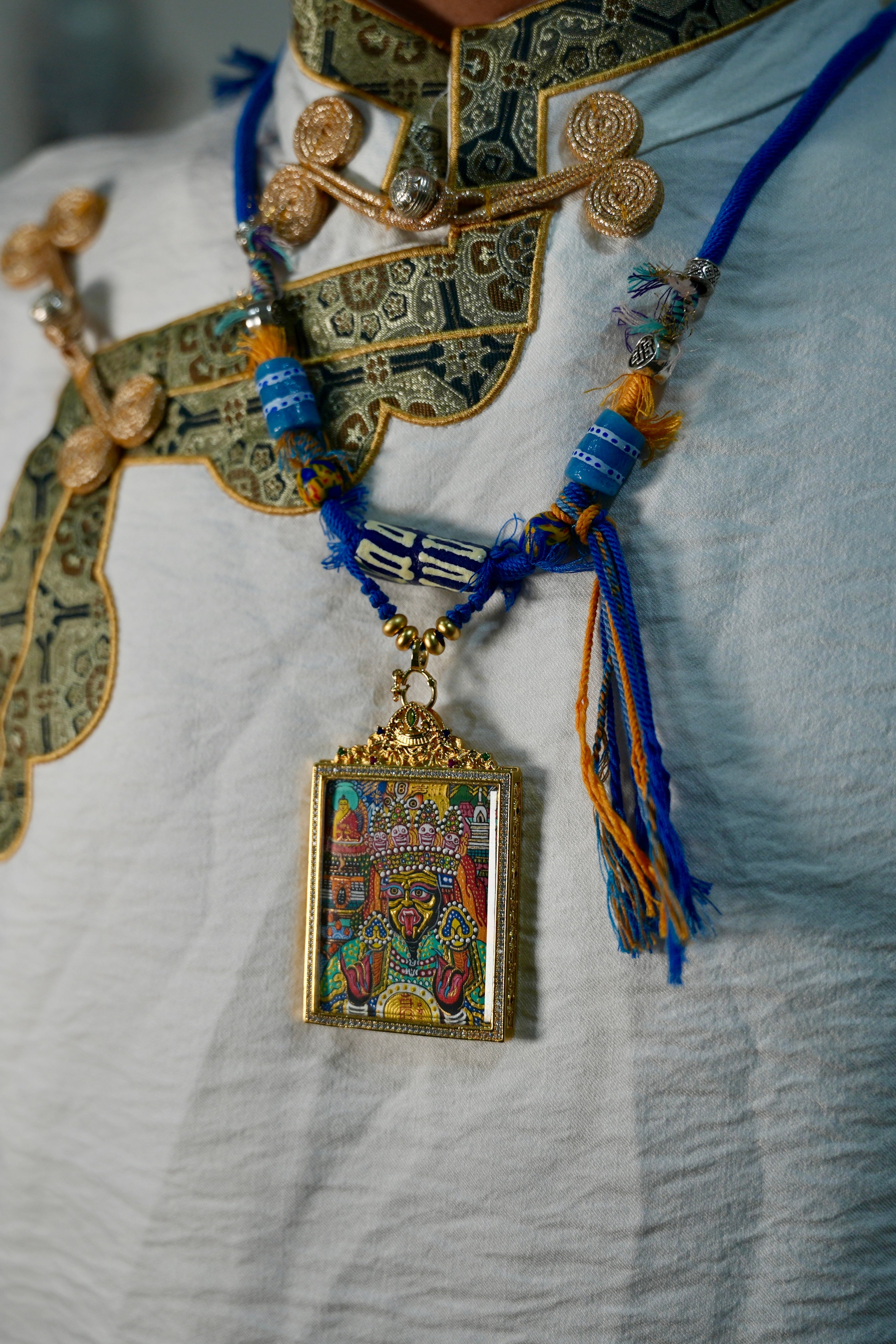 Buddha Trace Tibetan Zashi Lhamo Thangka Buddha Trace