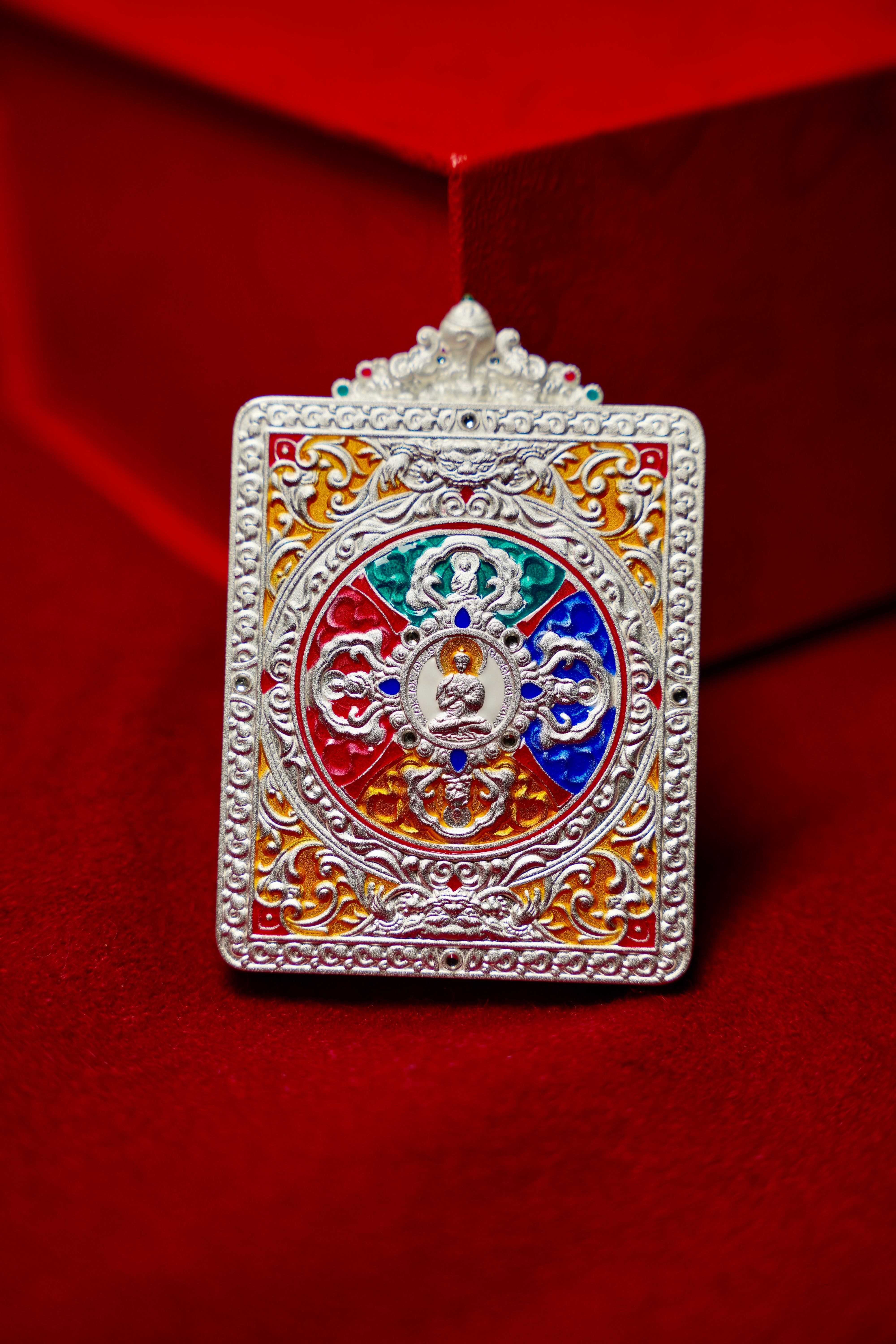 Buddha Trace Tibetan Amitayus Buddha Thangka Buddha Trace