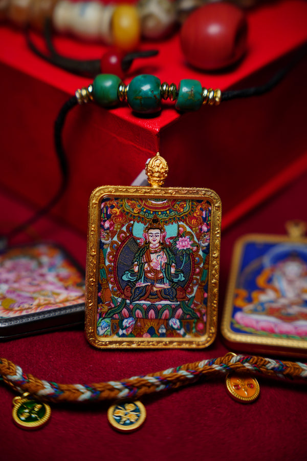 Buddha Trace Tibetan Vajrasattva Colorful Thangka